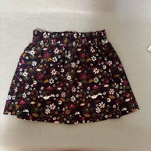 Wonder Nation Girl's Black Floral Knit Skirt Size 5T